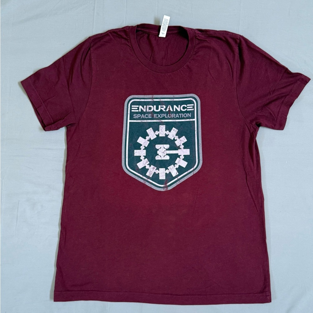 Men’s Canvas Interstellar‎ Burgundy Graphic T-shirt Size Large